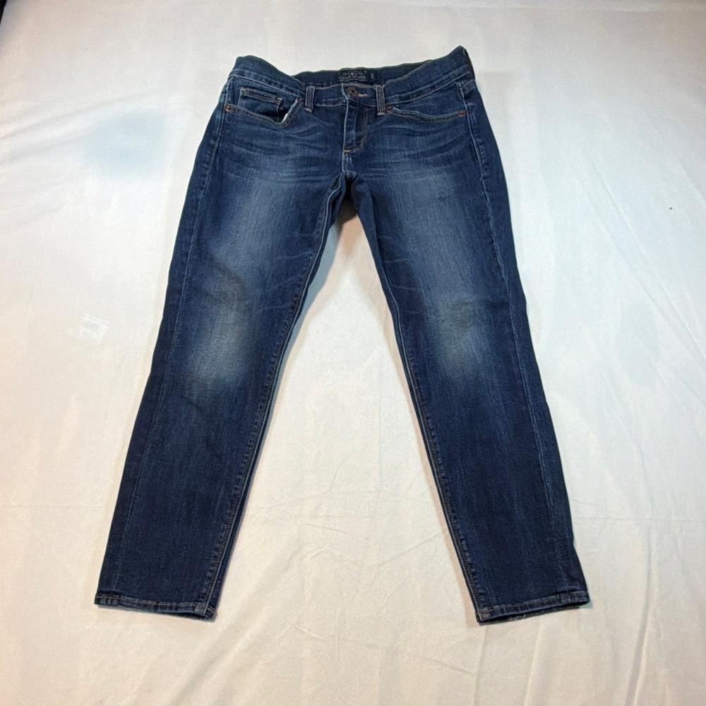 Lucky Brand Womens Charlie Capri Denim Jeans Blue Size 6 28 Casual Stretch